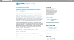 Desktop Screenshot of blog.presspeople.com